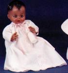 Effanbee - Twinkie - Baby Classics - Infant Dress with Angel Lace Trim - African American